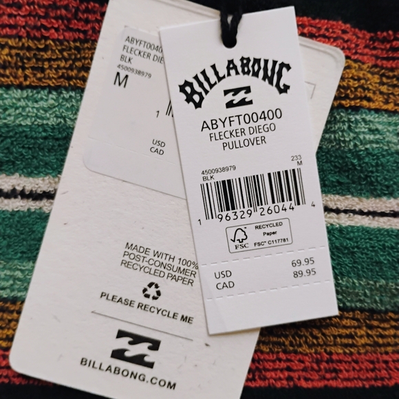 BILLABONG NEW Flecker Diego Pullover Hoodie - Picture 7 of 8